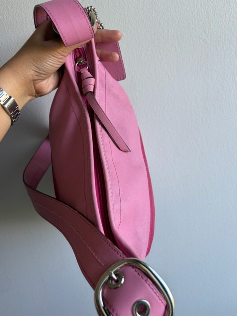 Coach Rugby Stripes Bleecker Bucket Shoulder Bag - Picture 7 of 12